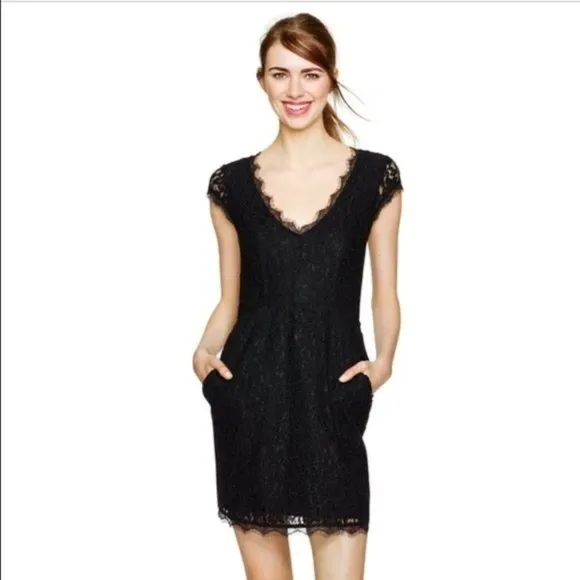 Aritzia Babaton Tobias black lace dress