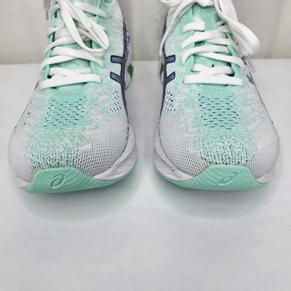Asica Gel-Kinsei Blast Athletic Sneaker White/Pure Silver/Mint Green Size 8.5