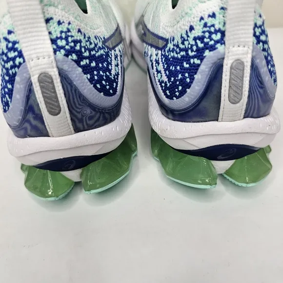 Asica Gel-Kinsei Blast Athletic Sneaker White/Pure Silver/Mint Green Size 8.5