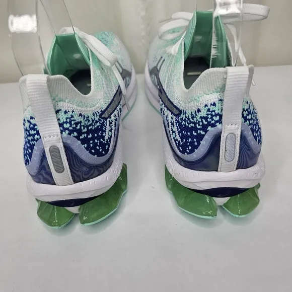 Asica Gel-Kinsei Blast Athletic Sneaker White/Pure Silver/Mint Green Size 8.5