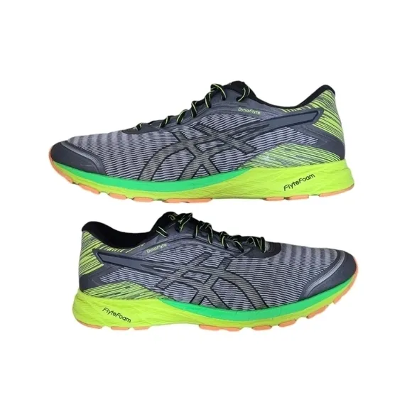 Asics Dynaflyte T6F3Y Gray Silver Multicolor Running Shoes Sneakers Size…