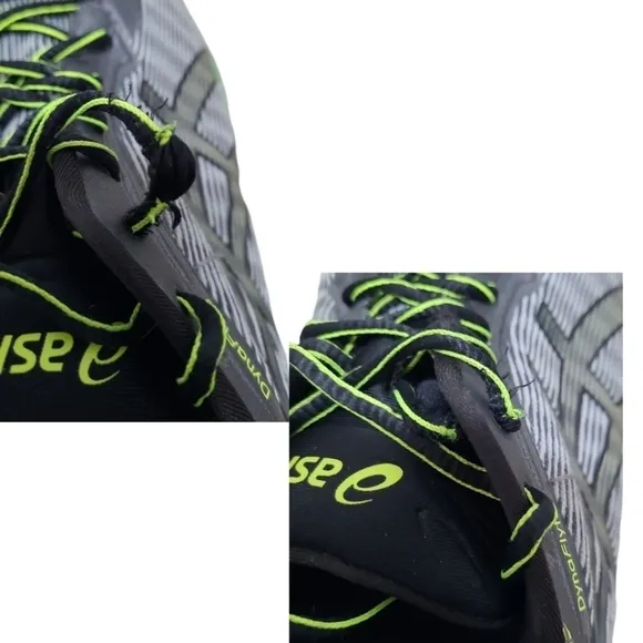 Asics Dynaflyte T6F3Y Gray Silver Multicolor Running Shoes Sneakers Size…