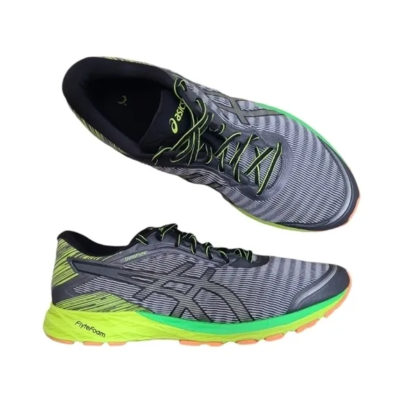 Asics Dynaflyte T6F3Y Gray Silver Multicolor Running Shoes Sneakers Size…