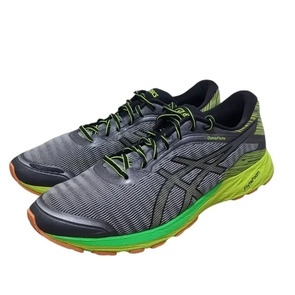 Asics Dynaflyte T6F3Y Gray Silver Multicolor Running Shoes Sneakers Size…