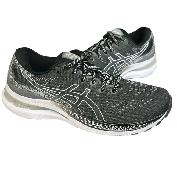 Asics Gel-Kayano 28 Black White Running Walking Women's Shoes Size 6.5 Narrow