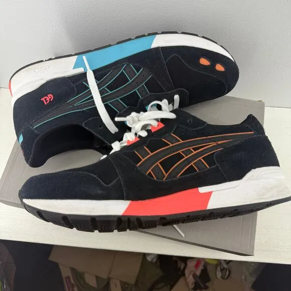 Asics Gel-Lyte Athletic  H8ATK-9090 Mens Shoes Black Colorful Size 10