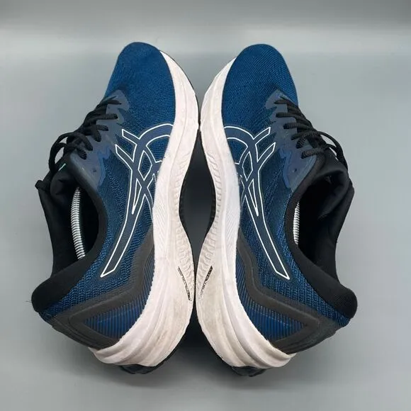 Asics GT-1000 11 Mens Size 14 Running Shoe Blue Black Lace Up Athletic Sneakers