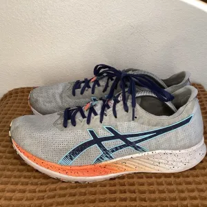 ASICS Magic Speed‎ Celebration Mens Sz 11.5 Running Shoes Gray Athletic Sneakers