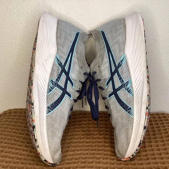 ASICS Magic Speed‎ Celebration Mens Sz 11.5 Running Shoes Gray Athletic Sneakers