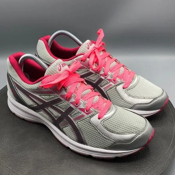 Asics Shoes Womens 10 Jolt Glacier Grey Carbon Bright Rose T7K8N Running