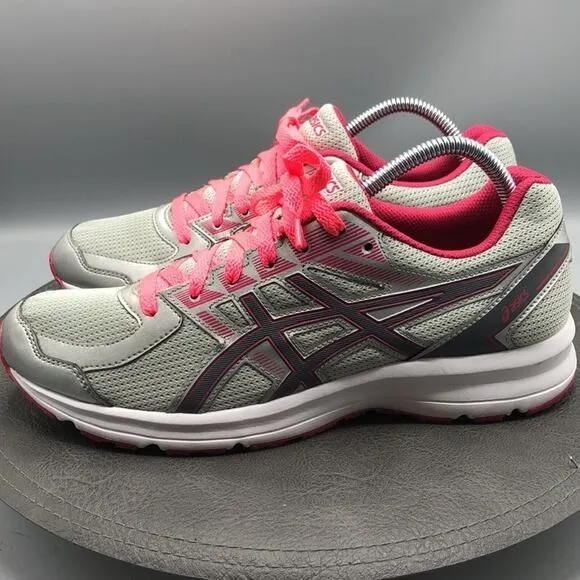 Asics Shoes Womens 10 Jolt Glacier Grey Carbon Bright Rose T7K8N Running