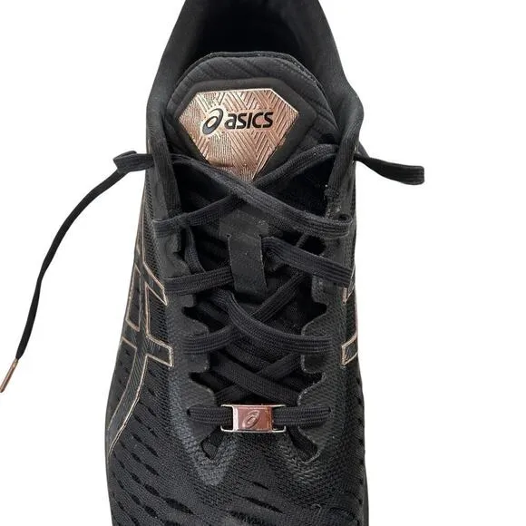 ASICS Womens Novablast Black Rose Gold I Running Shoes Sneakers Size 9.5 (US)