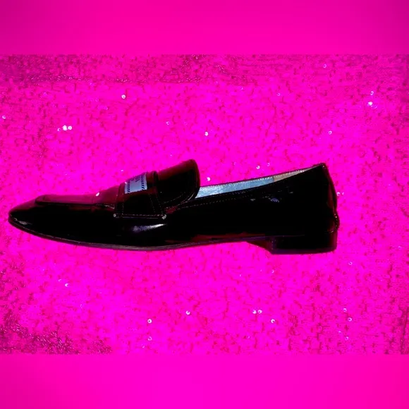 Authentic all leather rare  PRADA  shoes 38,5  patent leather