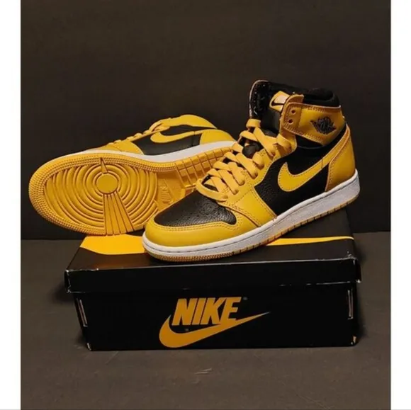 AuthenticJordan 1 Retro OG High Pollen NEW with Box Size 4.5 Womens‎ Size 6 #430