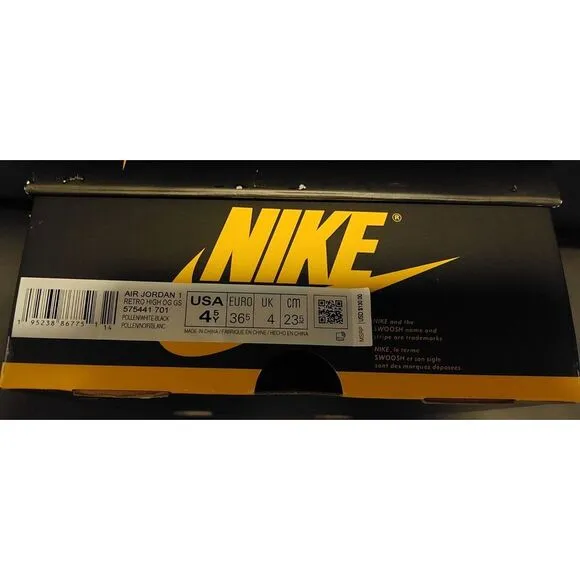 AuthenticJordan 1 Retro OG High Pollen NEW with Box Size 4.5 Womens‎ Size 6 #430