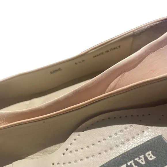 BALLY made in italy Annie Women's 6.5M Patent Leather BEIGE Classic Pump