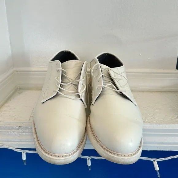Bates Lites White Leather Military Navy Uniform Shoe Men's 11.5  EUC