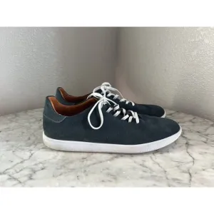 Beckett Simonon Sneakers Mens Size 13 Blue Suede Lace Up Shoes Geller Trainers