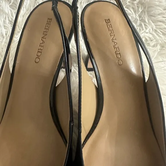 Bernardo Leather Sling-Back Pumps - Felicity