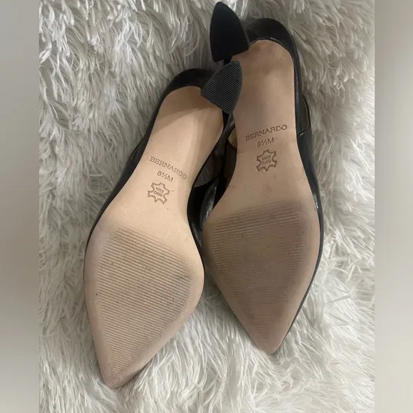 Bernardo Leather Sling-Back Pumps - Felicity