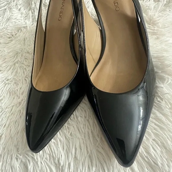 Bernardo Leather Sling-Back Pumps - Felicity