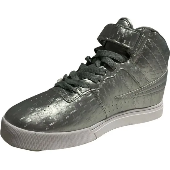 Big Boys Sneakers Size 6M FILA VULC 13 DIGITAL CASUAL SHOES Silver