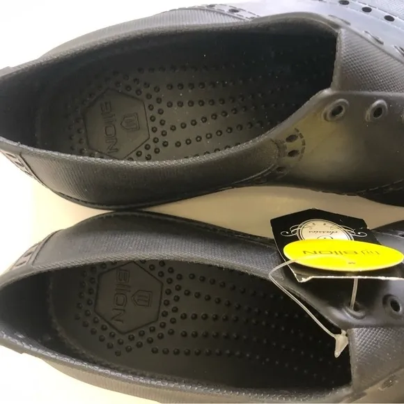Biion Men's Black The Classics Oxford and Golf Slip On Shoes Size M6/W8/EU40