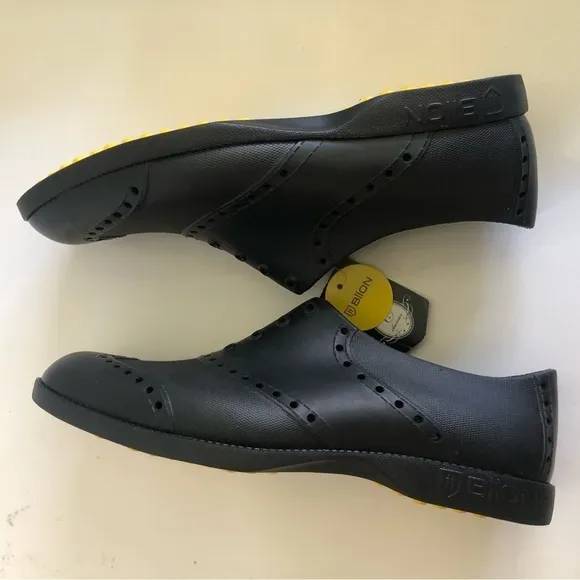 Biion Men's Black The Classics Oxford and Golf Slip On Shoes Size M6/W8/EU40