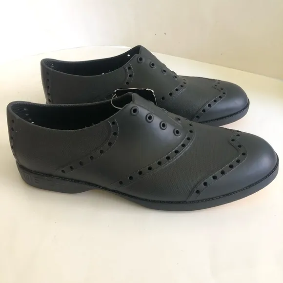 Biion Men's Black The Classics Oxford and Golf Slip On Shoes Size M6/W8/EU40