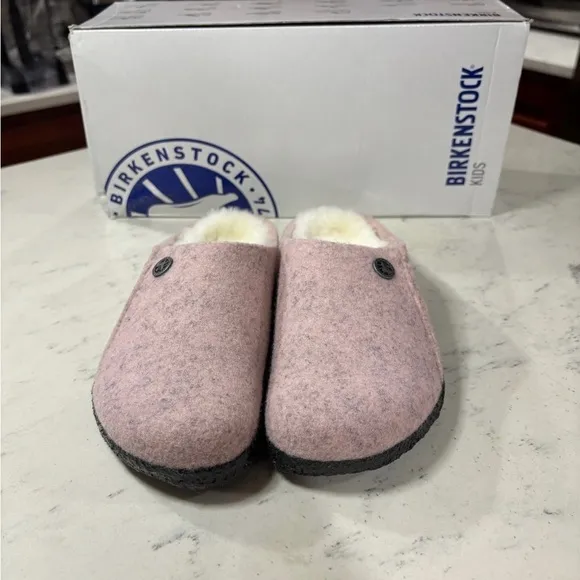 Birkenstock Kids Zermatt Outdoor Slipper Shoes with Shearling Lining Wool Shoes