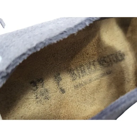 BIRKENSTOCK Milano Suede Leather Sandal Shimmery Purple Fog Flat