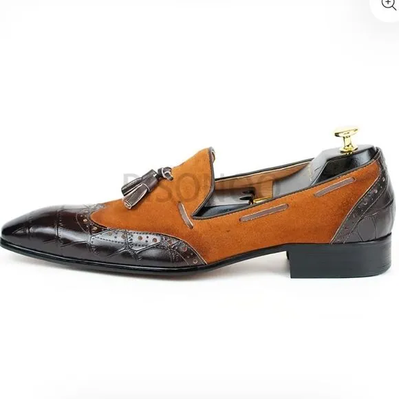 BISONOO Belleza Loafers D1027 Brown Euro 45 US 11.5 NWT in packaging