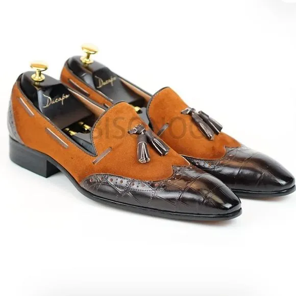 BISONOO Belleza Loafers D1027 Brown Euro 45 US 11.5 NWT in packaging