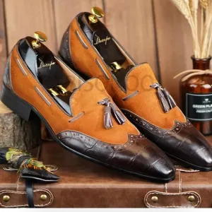 BISONOO Belleza Loafers D1027 Brown Euro 45 US 11.5 NWT in packaging