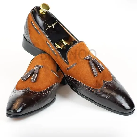 BISONOO Belleza Loafers D1027 Brown Euro 45 US 11.5 NWT in packaging