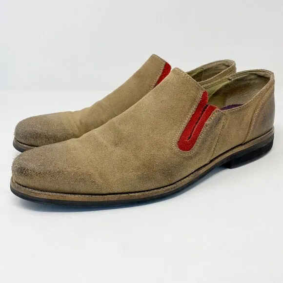 Blackstone Men's SCM001 Slip-On Suede Shoes in Rock Euro Size 43/US Size 10
