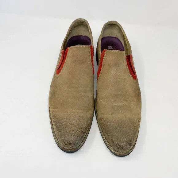 Blackstone Men's SCM001 Slip-On Suede Shoes in Rock Euro Size 43/US Size 10