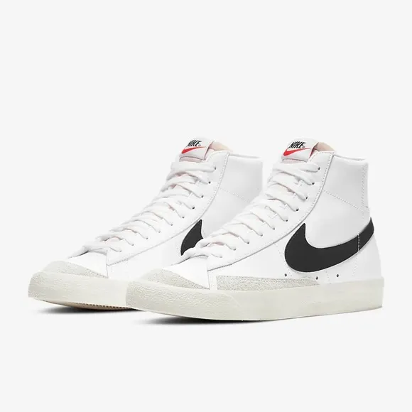 BNIB! Nike Blazer Mid '77 Vintage White/Black Men’s 10.5 Suede Shoes BQ6806-100
