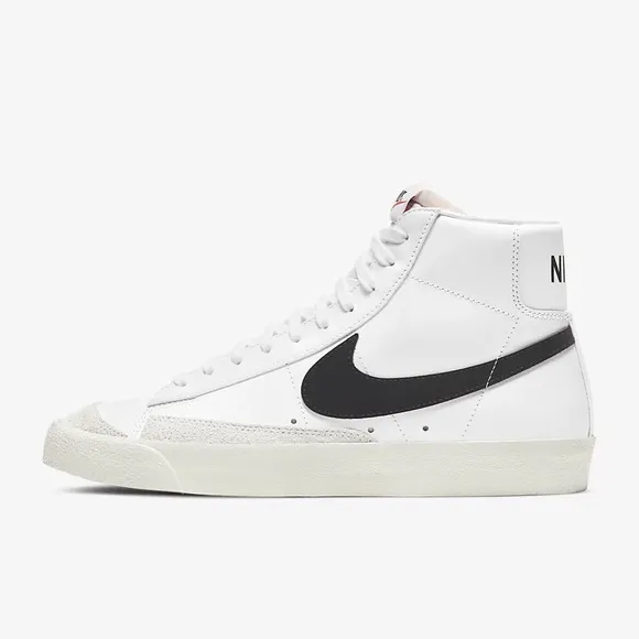 BNIB! Nike Blazer Mid '77 Vintage White/Black Men’s 10.5 Suede Shoes BQ6806-100