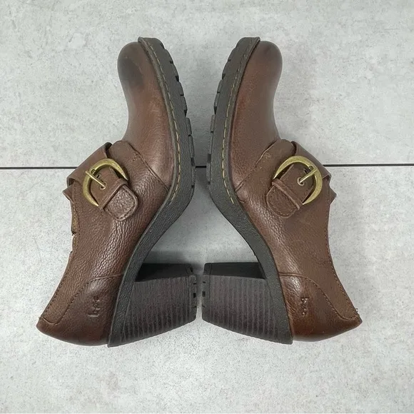 BOC BORN CONCEPT C03752 Women's Brown Monk Strap Leather Shoes 9 US/40.5 EU
