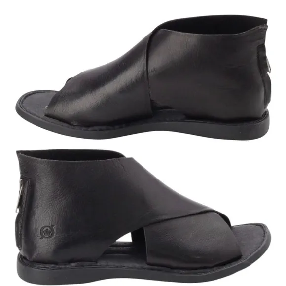 BORN Iwa Black Sandal Comfortable and Lightweight Shoes for Women Size 7 M New