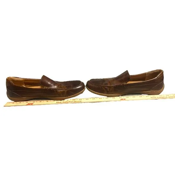 Born Men’s Liam Comfort Leather Loafer Slip-On Lightweight Brown Shoes Size 10.5
