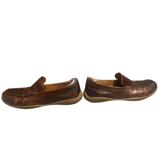 Born Men’s Liam Comfort Leather Loafer Slip-On Lightweight Brown Shoes Size 10.5
