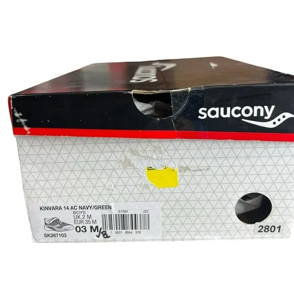 Boy's Shoes‎ Saucony Kids Kinvara 14 A/C (Toddler/Little Kid) Size 3