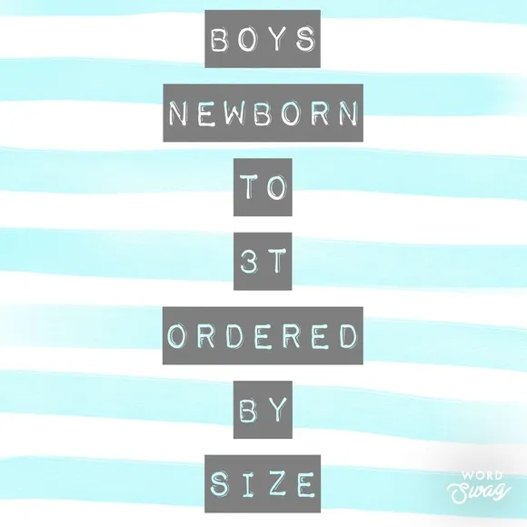 Boys Size NB- 6