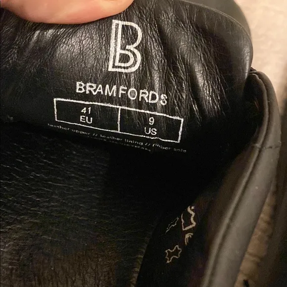 Bramford Barefoot Sneaker Black Leather Men's Shoes Size 9