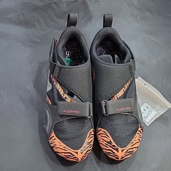 BRAND NEW CYCLING SHOES WOMEN'S  BLACK ORANGE TIGER SUPERREP CYCLE MESH UPPER