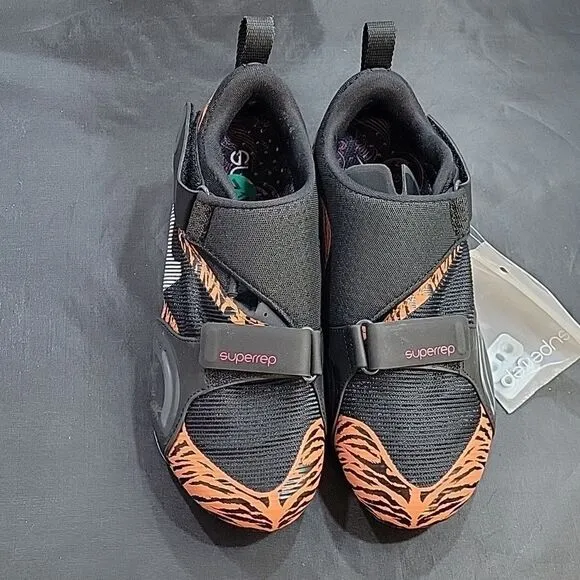 BRAND NEW CYCLING SHOES WOMEN'S  BLACK ORANGE TIGER SUPERREP CYCLE MESH UPPER