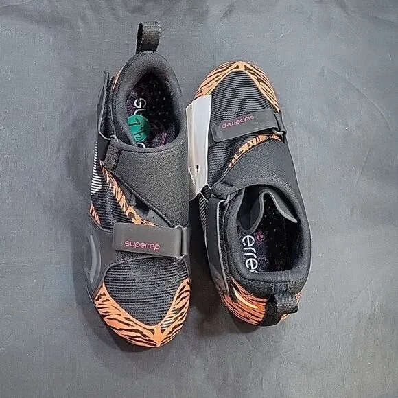 BRAND NEW CYCLING SHOES WOMEN'S  BLACK ORANGE TIGER SUPERREP CYCLE MESH UPPER