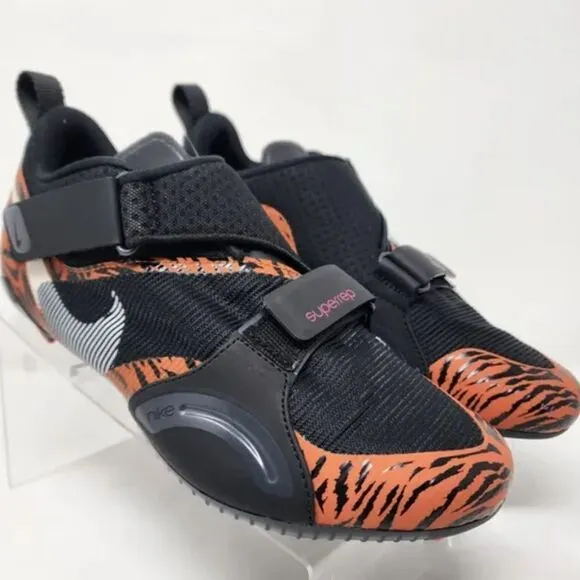 BRAND NEW CYCLING SHOES WOMEN'S  BLACK ORANGE TIGER SUPERREP CYCLE MESH UPPER